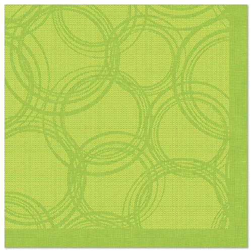 50 Servietten "ROYAL Collection" 1/4-Falz 40 cm x 40 cm limonengrün "Bubbles"