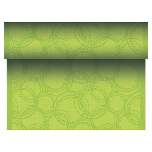 Tischläufer, stoffähnlich, PV-Tissue Mix "ROYAL Collection" 24 m x 40 cm limonengrün "Bubbles"