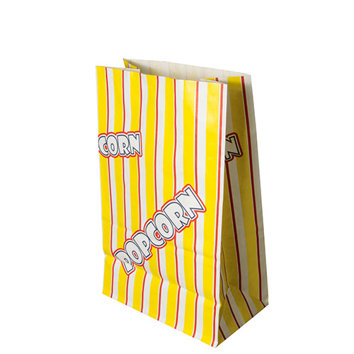 100 Popcorn Tüten, Pergament-Ersatz 2,5 l 22 cm x 14 cm x 8 cm 