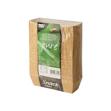 Lade das Bild in den Galerie-Viewer, 50 Snacktrays, Pappe &quot;pure&quot; 3 cm x 3,3 cm x 10,5 cm &quot;Good Food&quot;
