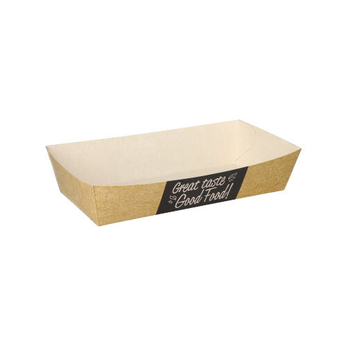 50 Pommes-Frites-Trays "pure" 3,5 cm x 7 cm x 15 cm "Good Food" groß