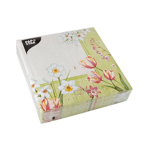 50 Servietten, 3-lagig 1/4-Falz 40 cm x 40 cm "Florentina"