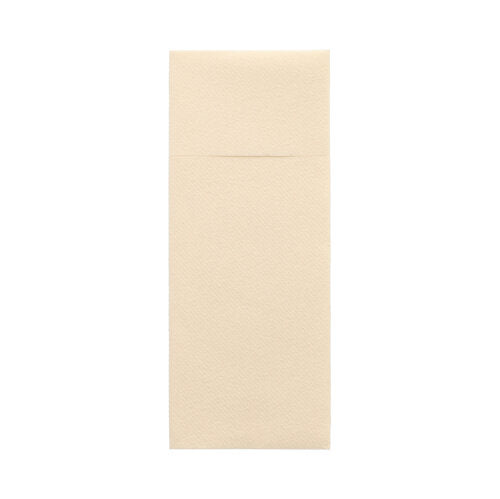 480 Bestecktaschen, Airlaid 40 cm x 33 cm creme mit Besteckfalz