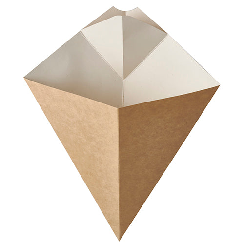 50 Pommes-Frites-Spitztüten mit Dip-Ecke, Pappe 