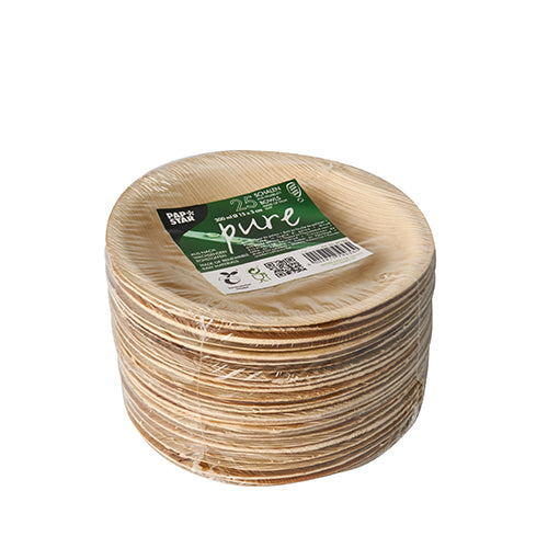 25 Schalen, Palmblatt "pure" rund 180 ml Ø 15 cm · 3 cm