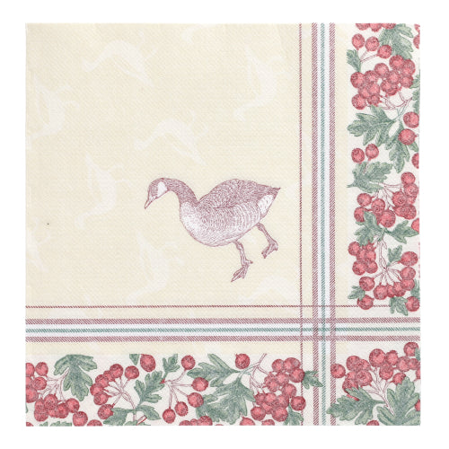 50 Servietten "ROYAL Collection" 1/4-Falz 40 cm x 40 cm "Goose"