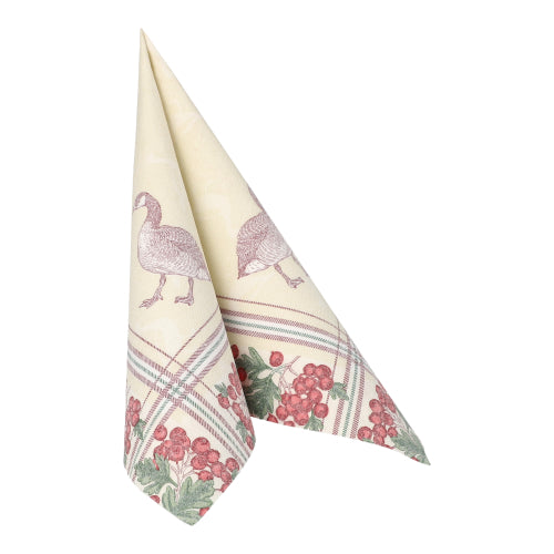 50 Servietten "ROYAL Collection" 1/4-Falz 40 cm x 40 cm "Goose"