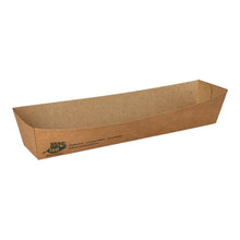 Lade das Bild in den Galerie-Viewer, 80 Snacktrays, Pappe &quot;pure&quot; 3,5 cm x 3,3 cm x 18,5 cm braun &quot;100% Fair&quot;
