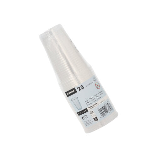 25 Trinkbecher, PP 0,2 l Ø 7,03 cm · 9,9 cm transparent