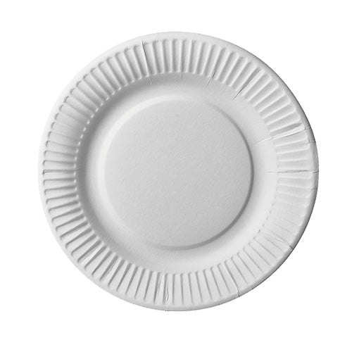 12 Teller, Pappe "pure" rund Ø 19 cm weiss