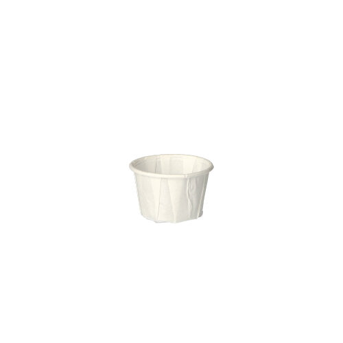 250 Dressingbecher, Papier "pure" rund 25 ml Ø 4,4 cm · 2,8 cm weiss