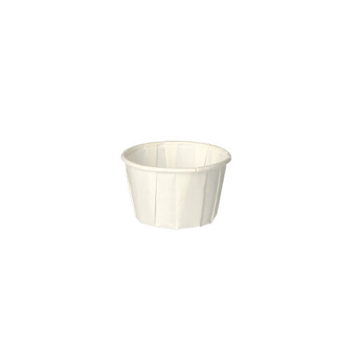 250 Dressingbecher, Papier "pure" rund 50 ml Ø 5,8 cm · 3,5 cm weiss