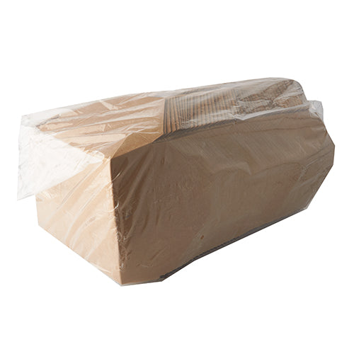 50 Lunchboxen, Pappe "pure" 1500 ml 4,8 cm x 14 cm x 19,5 cm braun