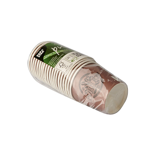 20 Trinkbecher, Pappe 0,1 l Ø 6,3 cm · 6 cm lila "Pure Joy"