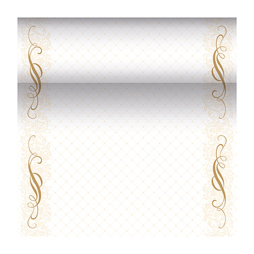 Tischläufer, stoffähnlich, PV-Tissue Mix "ROYAL Collection" 24 m x 40 cm gold "Megan"
