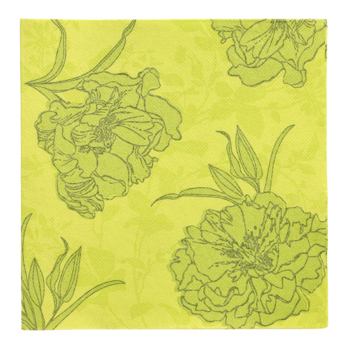 50 Servietten "ROYAL Collection" 1/4-Falz 40 cm x 40 cm grün "Thalia"