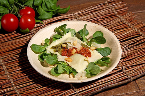 6 Schalen, Palmblatt "pure" rund 300 ml Ø 17,5 cm · 3,5 cm