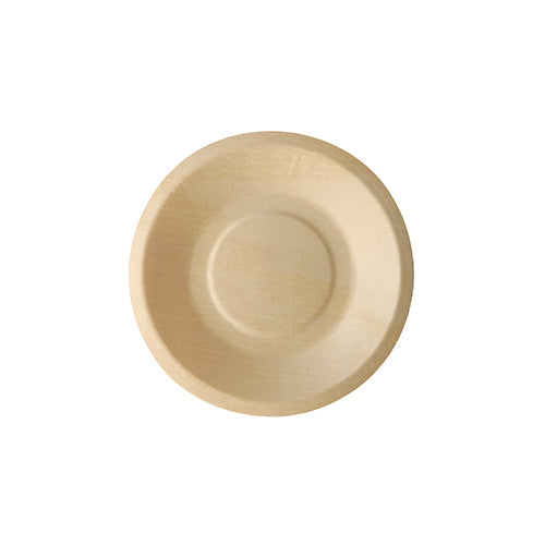50 Fingerfood - Teller, Holz "pure" rund Ø 14 cm · 2 cm