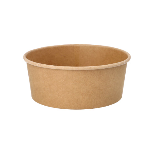 50 Salatschalen, Pappe rund 750 ml Ø 15 cm · 6 cm braun