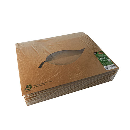 10 Transport- und Catering-Kartons, Pappe "pure" 8 cm x 46,4 cm x 31,3 cm braun "100% Fair"