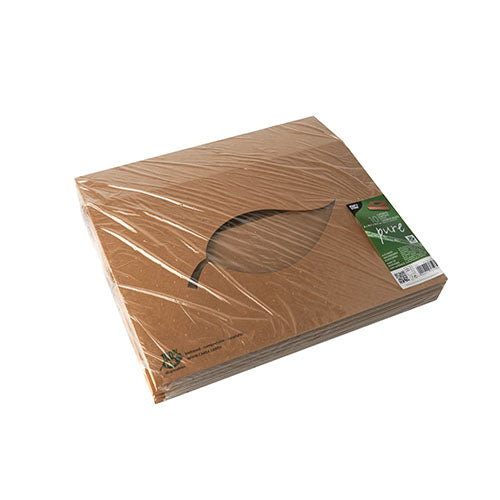 10 Transport- und Catering-Kartons, Pappe "pure" 8 cm x 35,7 cm x 24,7 cm braun "100% Fair"