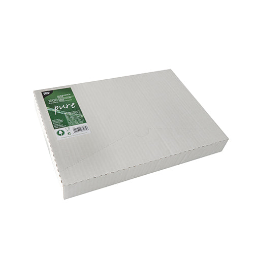 1000 Blatt Sahneabdeckpapier 32 cm x 22 cm weiss mit Palmwachsbeschichtung