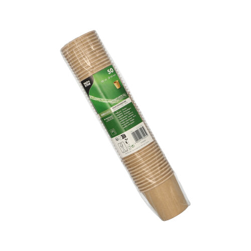 50 Portionsbecher, Pappe 90 ml Ø 6 cm · 5,8 cm braun