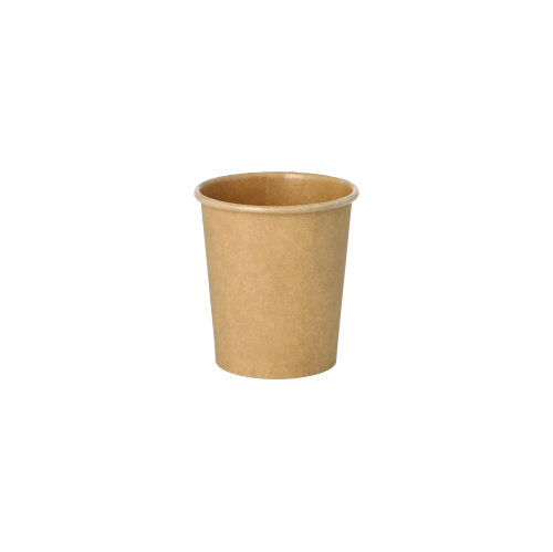 50 Portionsbecher, Pappe 120 ml Ø 6 cm · 6,6 cm braun