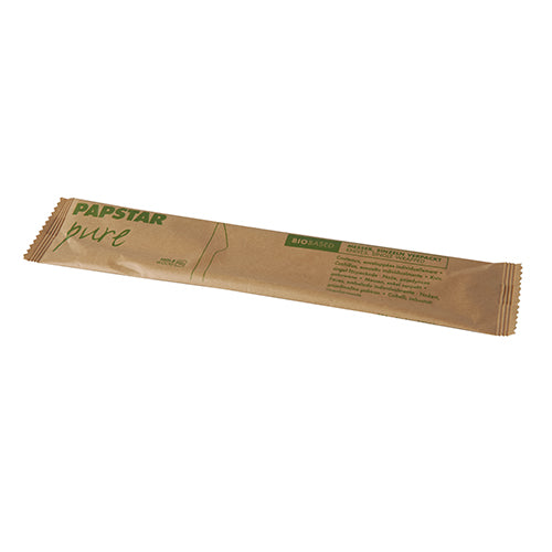 50 Messer, Holz "pure" 16,5 cm einzeln verpackt in Papierbeutel