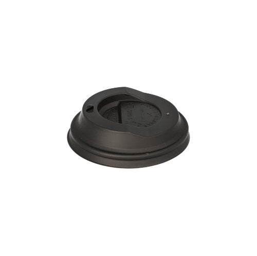 50 Dom-Deckel, C-PLA rund Ø 8 cm · 2,1 cm schwarz