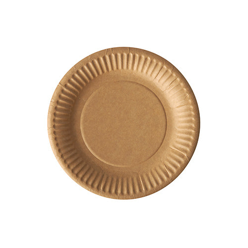 20 Teller, Pappe "pure" rund Ø 15 cm braun