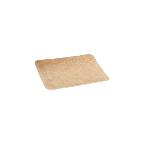 10 Fingerfood - Teller, Bambus "pure" eckig 1,5 cm x 8,5 cm x 8,5 cm