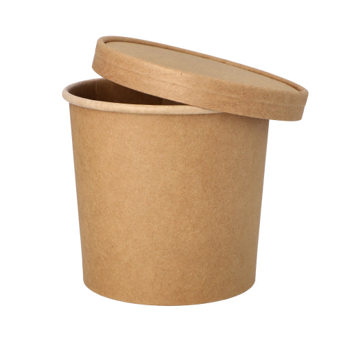25 Suppenbecher, Pappe 760 ml Ø 11,5 cm · 11 cm braun