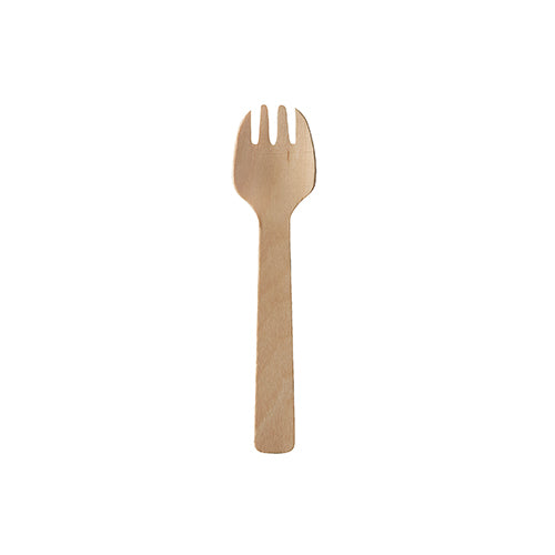 100 Gabeln, Holz "pure" 10 cm
