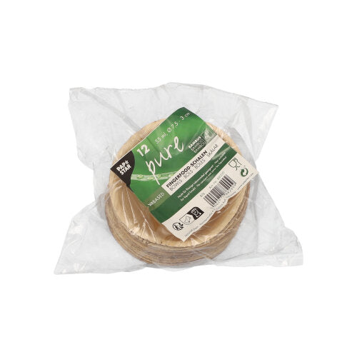 12 Fingerfood - Schalen, Bambus "pure" rund 55 ml Ø 7,5 cm · 3 cm