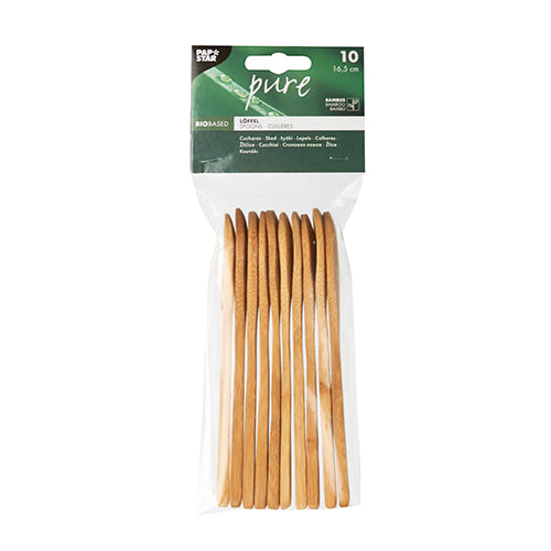 10 Löffel, Bambus "pure" 16,5 cm