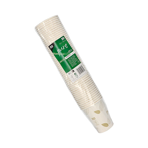 50 Trinkbecher, Pappe "pure" 0,2 l Ø 8 cm · 9,2 cm "ZERO"