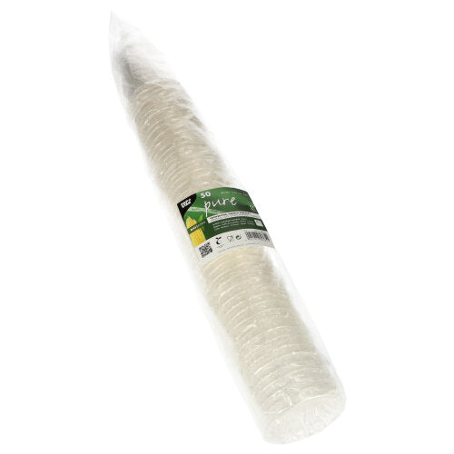 50 Kaltgetränkebecher, PLA "pure" 0,2 l Ø 7,03 cm · 9,7 cm glasklar einzeln gehüllt