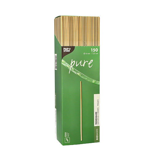 150 Trinkhalme, Stroh "pure" Ø 4 mm · 23 cm