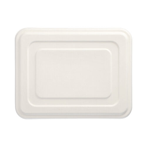 25 Deckel, Zuckerrohr "pure" 1,4 cm x 22,5 cm x 28,6 cm weiss