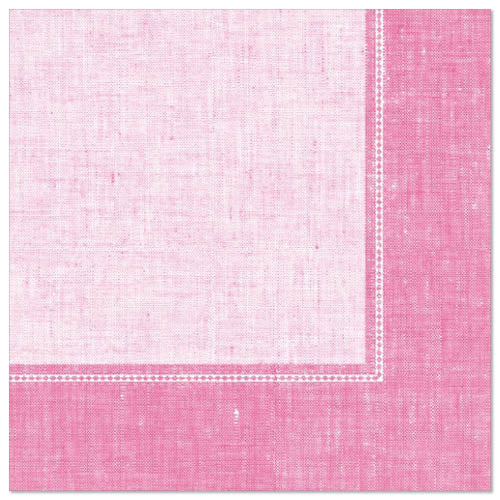 50 Servietten "ROYAL Collection" 1/4-Falz 40 cm x 40 cm rosa "Linum"
