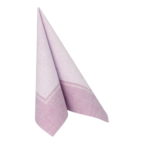 50 Servietten "ROYAL Collection" 1/4-Falz 40 cm x 40 cm flieder "Linum"