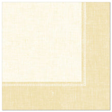 Lade das Bild in den Galerie-Viewer, 50 Servietten &quot;ROYAL Collection&quot; 1/4-Falz 40 cm x 40 cm champagner &quot;Linum&quot;
