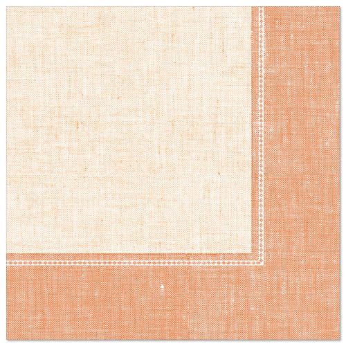 50 Servietten "ROYAL Collection" 1/4-Falz 40 cm x 40 cm terracotta "Linum"