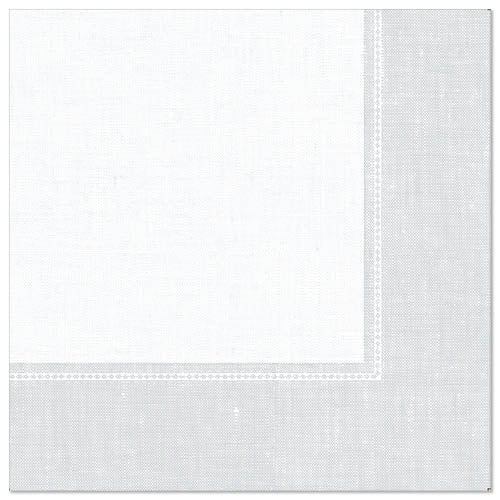 50 Servietten "ROYAL Collection" 1/4-Falz 40 cm x 40 cm weiss "Linum"