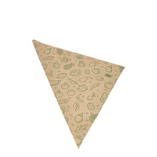 Lade das Bild in den Galerie-Viewer, 1000 Spitztüten, Kraftpapier 44 cm x 31 cm x 31 cm braun &quot;Fruits &amp; Vegs&quot; Füllinhalt 750 g
