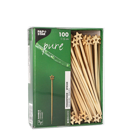 100 Fingerfood - Picker "pure" 12 cm "Star"