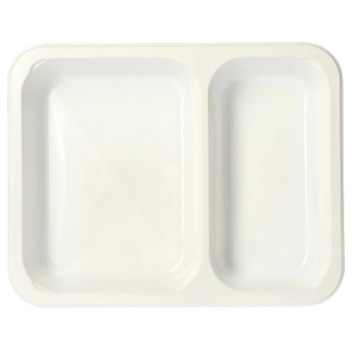 50 Mikrowellenschalen, PP 2-geteilt 866 ml 3,2 cm x 22,7 cm x 17,8 cm weiss