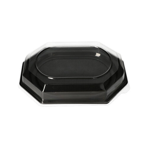 10 Deckel für Servierplatten, PET 35 cm x 25 cm x 6,3 cm transparent