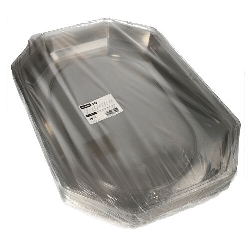 10 Deckel für Servierplatten, PET 54 cm x 35 cm x 6,3 cm transparent
